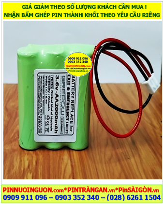 Pin đèn Exit thoát hiểm 3.6v-AA2000mAh, Pin đèn sự cố Khẩn cấp 3.6v-AA2000mAh, Pin sạc chất lượng cao 3.6v-AA2000mAh